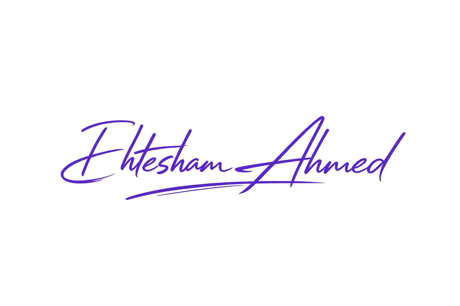 Ehtesham Ahmed Signature